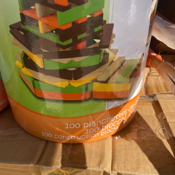 Kids Wood Construction Sticks 2 buckets - Picture 8 of 9